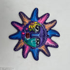 Hand-Painted Guerrero Sun Wall Art | Mexican Folk Decor