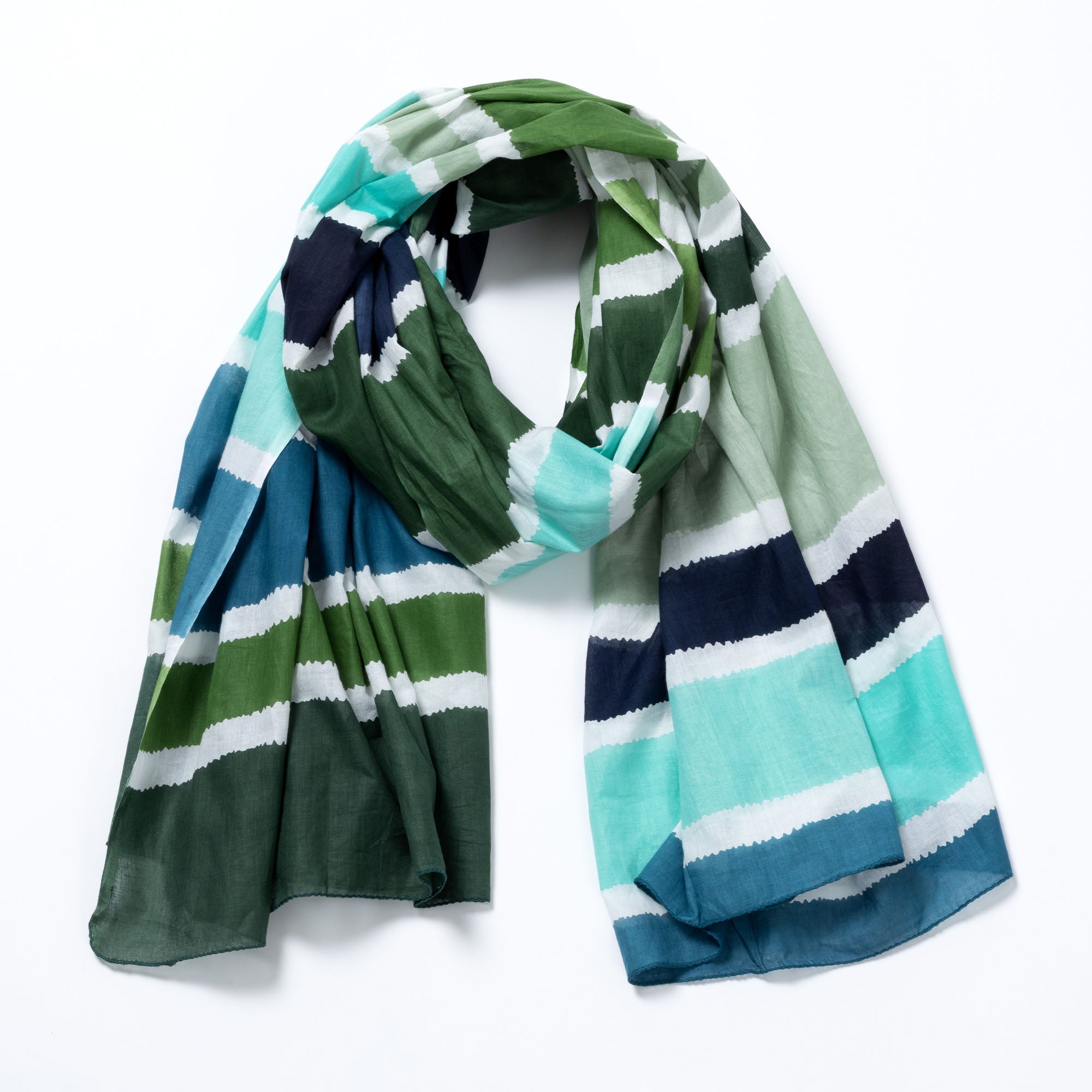 Hand-Painted Horizon Scarf Scarves & Bandanas La Vie Bien Hand-Painted Horizon Scarf