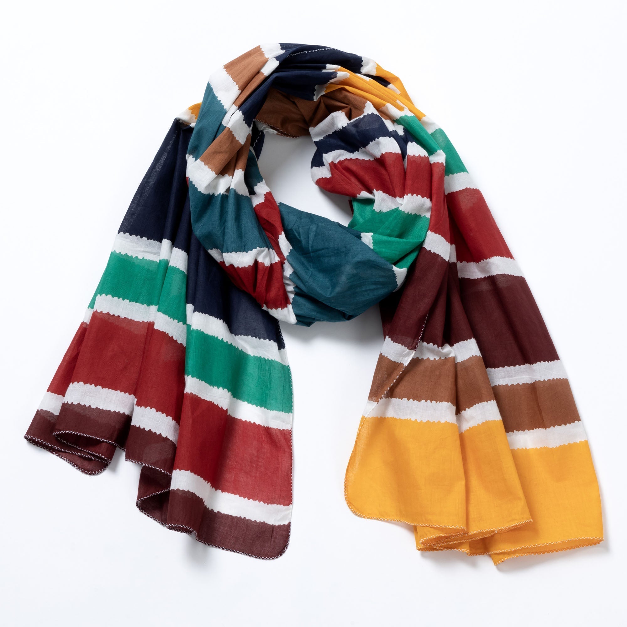 Hand-Painted Horizon Scarf Scarves & Bandanas La Vie Bien Hand-Painted Horizon Scarf