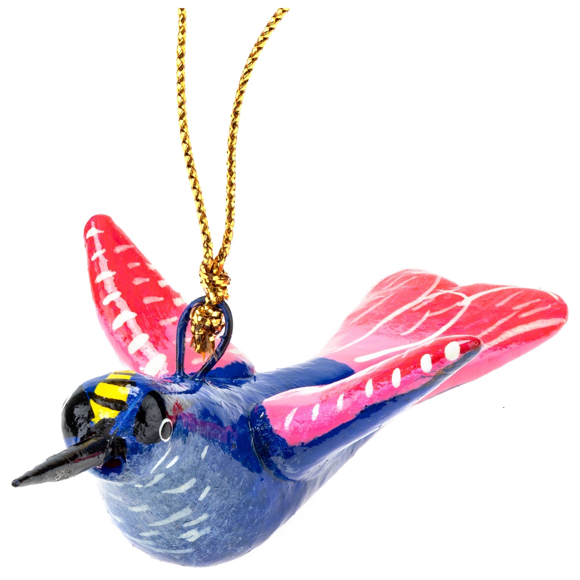 Hand-Painted Hummingbird Ornament Animal-themed Ornament La Vie Bien Hand-Painted Hummingbird Ornament