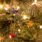 Hand-Painted Hummingbird Ornament Animal-themed Ornament La Vie Bien Hand-Painted Hummingbird Ornament