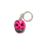 Hand - Painted Mini Sugar Skull Floral Keychain - Mexico Keychains La Vie Bien Hand - Painted Mini Sugar Skull Floral Keychain - Mexico