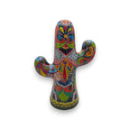 Hand-Painted Talavera Cactus | Vibrant Mexican Ceramic Art Talavera Statue La Vie Bien Hand-Painted Talavera Cactus | Vibrant Mexican Ceramic Art