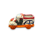 Hand-Painted Talavera Car Planter | Colorful Ceramic Car Statue (Small)
