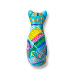 Talavera Cat Piggy Bank | Hand-Painted Mexican Ceramic Coin Holder