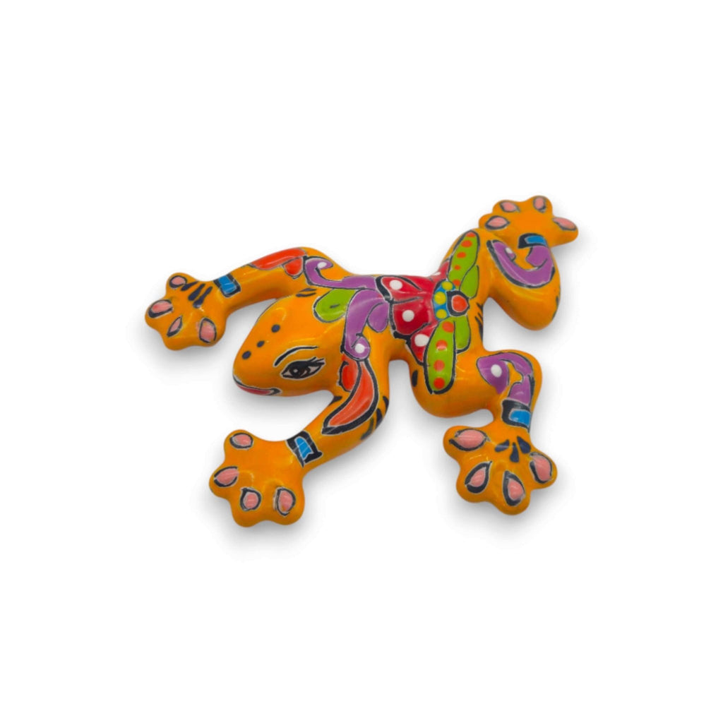 Hand - Painted Talavera Frog | Mexican Wall Art Figurine Talavera Wall Art La Vie Bien Hand - Painted Talavera Frog | Mexican Wall Art Figurine