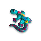 Hand-Painted Talavera Lizard Figurine | Colorful Mexican Wall Decor Guerrero Figurine La Vie Bien Hand-Painted Talavera Lizard Figurine | Colorful Mexican Wall Decor