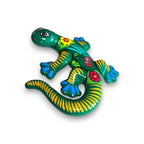 Hand - Painted Talavera Lizard Figurine | Colorful Mexican Wall Decor Guerrero Figurine La Vie Bien Hand - Painted Talavera Lizard Figurine | Colorful Mexican Wall Decor