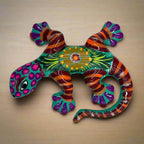 Hand - Painted Talavera Lizard Figurine | Colorful Mexican Wall Decor Talavera Figurine La Vie Bien Hand - Painted Talavera Lizard Figurine | Colorful Mexican Wall Decor
