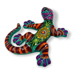 Hand-Painted Talavera Lizard Figurine | Colorful Mexican Wall Decor Talavera Figurine La Vie Bien Hand-Painted Talavera Lizard Figurine | Colorful Mexican Wall Decor