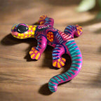 Hand - Painted Talavera Lizard Figurine | Colorful Mexican Wall Decor Talavera Figurine La Vie Bien Hand - Painted Talavera Lizard Figurine | Colorful Mexican Wall Decor