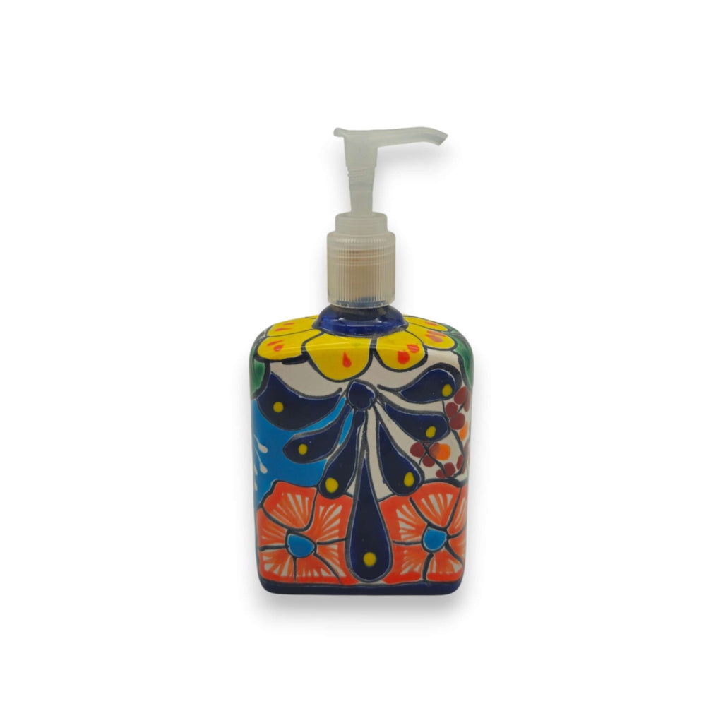 Hand - Painted Talavera Soap Pump | Colorful Ceramic Dispenser Talavera Soap Dispenser La Vie Bien Hand - Painted Talavera Soap Pump | Colorful Ceramic Dispenser
