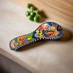 Hand - Painted Talavera Spoon Rest | Colorful Mexican Kitchen Decor Talavera Spoon Rest La Vie Bien Hand - Painted Talavera Spoon Rest | Colorful Mexican Kitchen Decor