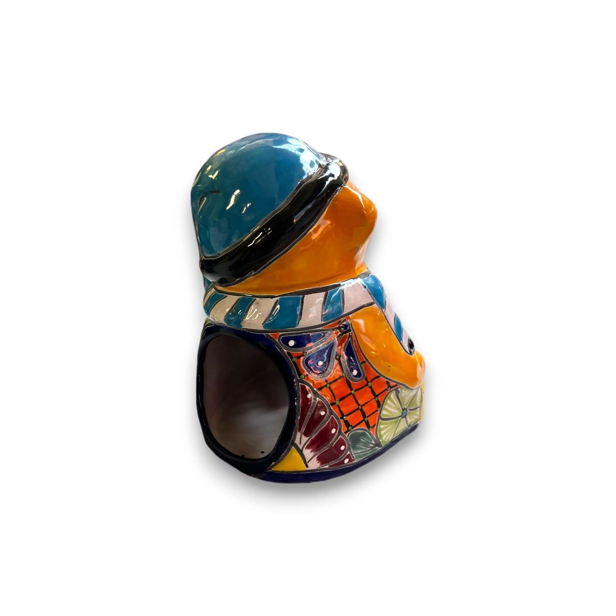 Hand-Painted Talavera Teddy Bear Statue | Festive Christmas Decor (Medium Size) Talavera Statue La Vie Bien Hand-Painted Talavera Teddy Bear Statue | Festive Christmas Decor (Medium Size)