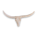 Terracotta Longhorn Wall Art | Hand-Painted Mexican Bull Skull