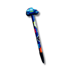 Hand - Painted VW Bug Ceramic Car Ink Pen | Van Flower Pen - Mexico Accessories La Vie Bien Hand - Painted VW Bug Ceramic Car Ink Pen | Van Flower Pen - Mexico
