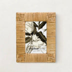 Hand-Woven Rattan 4x6 Picture Frame by White Cliff Studio