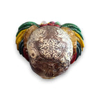 Handcrafted Aztec Warrior Skull Statue | Cultural Art Aztec Decor La Vie Bien Handcrafted Aztec Warrior Skull Statue | Cultural Art