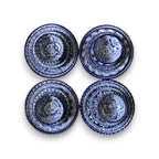 30-Piece Talavera Dinnerware Set | Blue & White Tableware for 6