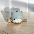 Handcrafted Cute Cat Wooden Percussion Instrument by Music Frog Co
