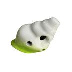 Handcrafted Lime Green Seashell Ceramic Ocarina – Musical Instrument by Music Frog Co