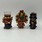 Handcrafted Mexican Shot Glass | Aztec Warrior Design Aztec Decor La Vie Bien Handcrafted Mexican Shot Glass | Aztec Warrior Design
