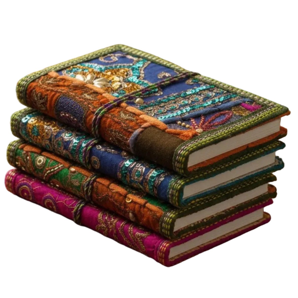 Handcrafted Sari Fabric Bound Notebook Journal Home Decor La Vie Bien Handcrafted Sari Fabric Bound Notebook Journal