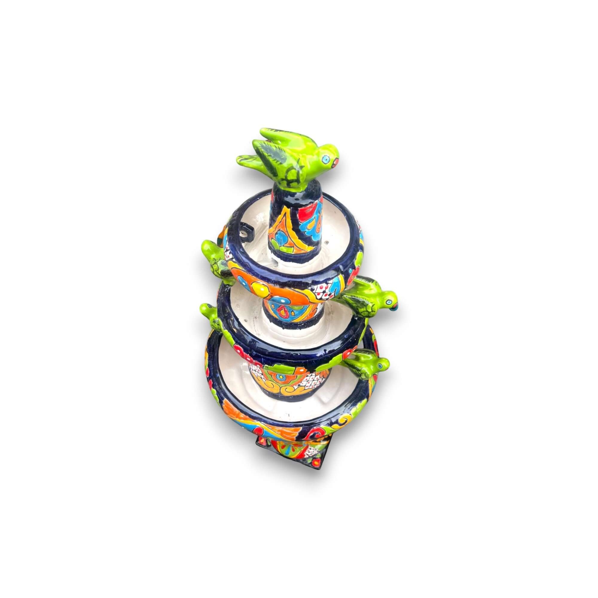 Handcrafted Talavera Fountain | Authentic Mexican Art (4ft Tall) Talavera Fountain La Vie Bien Handcrafted Talavera Fountain | Authentic Mexican Art (4ft Tall)