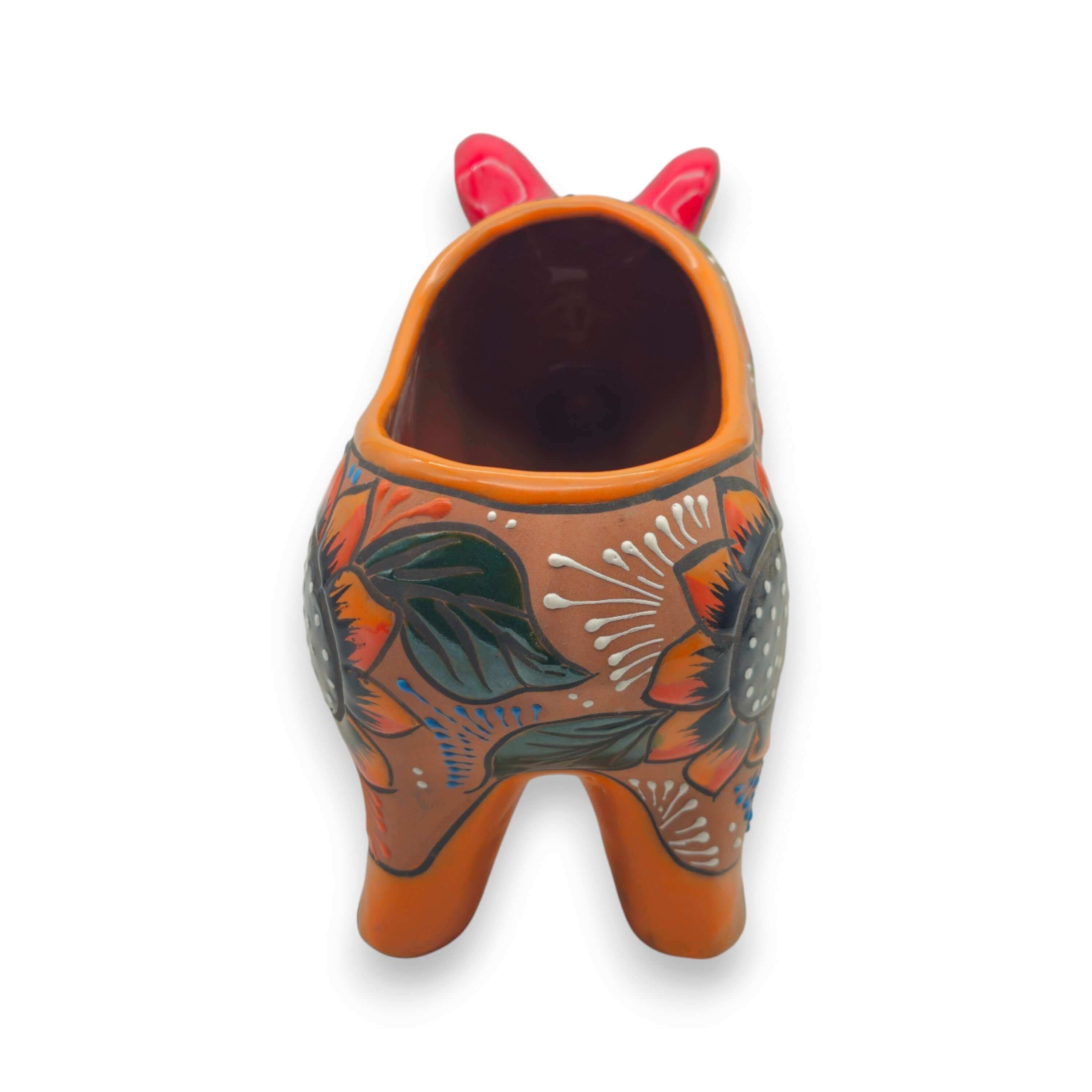 Handcrafted Talavera Pig Planter | Mexican Terracotta Art