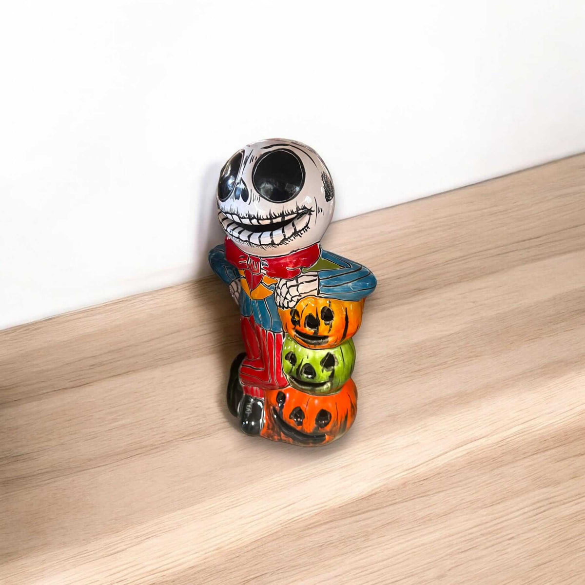 Handcrafted Talavera Skeleton Statue | Vibrant Day of the Dead Calavera Decor Talavera Day of the Dead Statue La Vie Bien Handcrafted Talavera Skeleton Statue | Vibrant Day of the Dead Calavera Decor