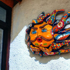 Handcrafted Talavera Sun Face | Colorful Mexican Wall Art Talavera Wall Art La Vie Bien Handcrafted Talavera Sun Face | Colorful Mexican Wall Art