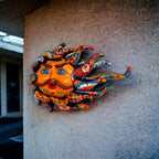 Handcrafted Talavera Sun Face | Colorful Mexican Wall Art Talavera Wall Art La Vie Bien Handcrafted Talavera Sun Face | Colorful Mexican Wall Art