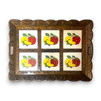 Handcrafted Talavera Tile Serving Tray | Mexican Wooden Tray Mexican Serving Tray La Vie Bien Handcrafted Talavera Tile Serving Tray | Mexican Wooden Tray