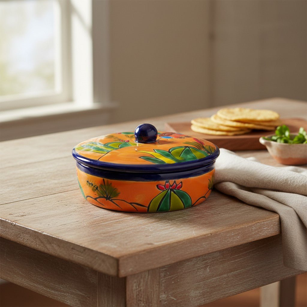 Handcrafted Talavera Tortilla Warmer | Colorful Mexican Sleeping Man Panchito Talavera Tortilla Warmer La Vie Bien Handcrafted Talavera Tortilla Warmer | Colorful Mexican Sleeping Man Panchito
