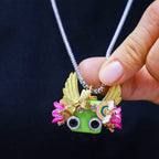 Handcrafted Wooden Bot Necklace, Keychain, or Mini Decor by Kitsville