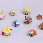 Handcrafted Wooden Bot Necklace, Keychain, or Mini Decor by Kitsville