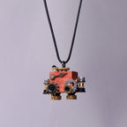 Handcrafted Wooden Bot Necklace, Keychain, or Mini Decor by Kitsville