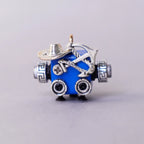 Handcrafted Wooden Bot Necklace, Keychain, or Mini Decor by Kitsville