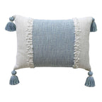 Handloom Woven Textured Decorative Pillow With Insert