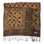 Handmade Batik Scarf, Black Brown Harvest, Hand Dyed, 100% Cotton Scarves La Vie Bien Handmade Batik Scarf, Black Brown Harvest, Hand Dyed, 100% Cotton