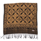 Handmade Batik Scarf, Black Brown Harvest, Hand Dyed, 100% Cotton Scarves La Vie Bien Handmade Batik Scarf, Black Brown Harvest, Hand Dyed, 100% Cotton