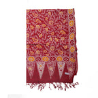 Handmade Batik Scarf - Cotton - Foliage in Red Scarves La Vie Bien Handmade Batik Scarf - Cotton - Foliage in Red