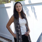 Handmade Batik Scarf - Cotton - Hibiscus Flower, Black, White Scarves La Vie Bien Handmade Batik Scarf - Cotton - Hibiscus Flower, Black, White