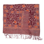 Handmade Batik Scarf, Cotton, Plumeria, Pink, Purple, Peach Scarves La Vie Bien Handmade Batik Scarf, Cotton, Plumeria, Pink, Purple, Peach