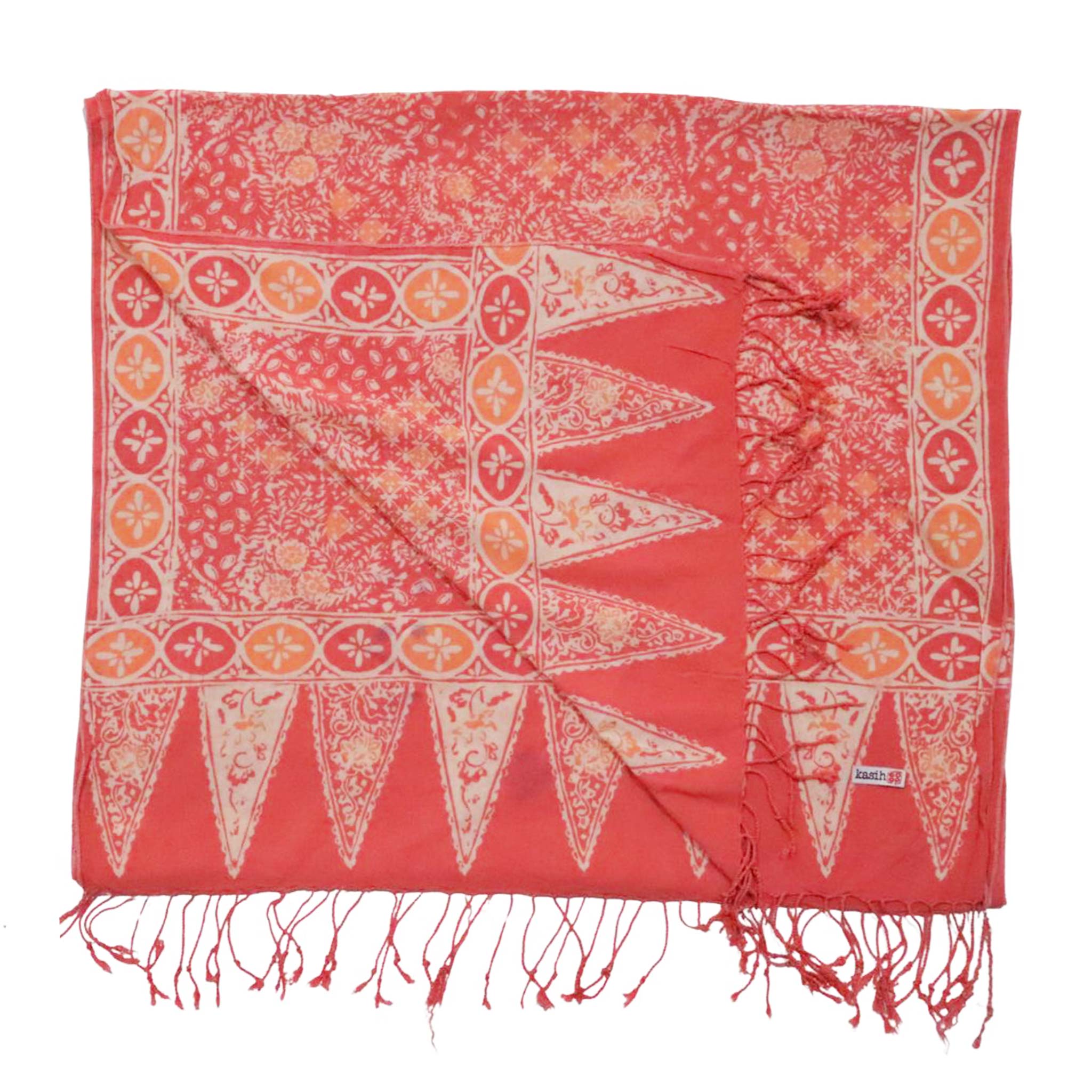 Handmade Batik Scarf - Cotton - Wildflower Scarves La Vie Bien Handmade Batik Scarf - Cotton - Wildflower