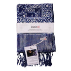 Handmade Batik Scarf - Cotton - Wings, Blue Scarves La Vie Bien Handmade Batik Scarf - Cotton - Wings, Blue