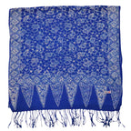 Handmade Batik Scarf, soft Cotton, Boulder, Blue, Light Blue, White Scarves La Vie Bien Handmade Batik Scarf, soft Cotton, Boulder, Blue, Light Blue, White