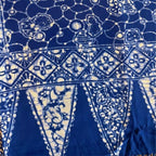 Handmade Batik Scarf, soft Cotton, Boulder, Blue, Light Blue, White Scarves La Vie Bien Handmade Batik Scarf, soft Cotton, Boulder, Blue, Light Blue, White