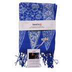 Handmade Batik Scarf, soft Cotton, Boulder, Blue, Light Blue, White Scarves La Vie Bien Handmade Batik Scarf, soft Cotton, Boulder, Blue, Light Blue, White