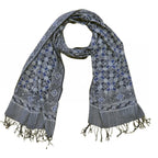 Handmade Batik Scarf - soft Cotton - Charcoal Grey Scarves La Vie Bien Handmade Batik Scarf - soft Cotton - Charcoal Grey